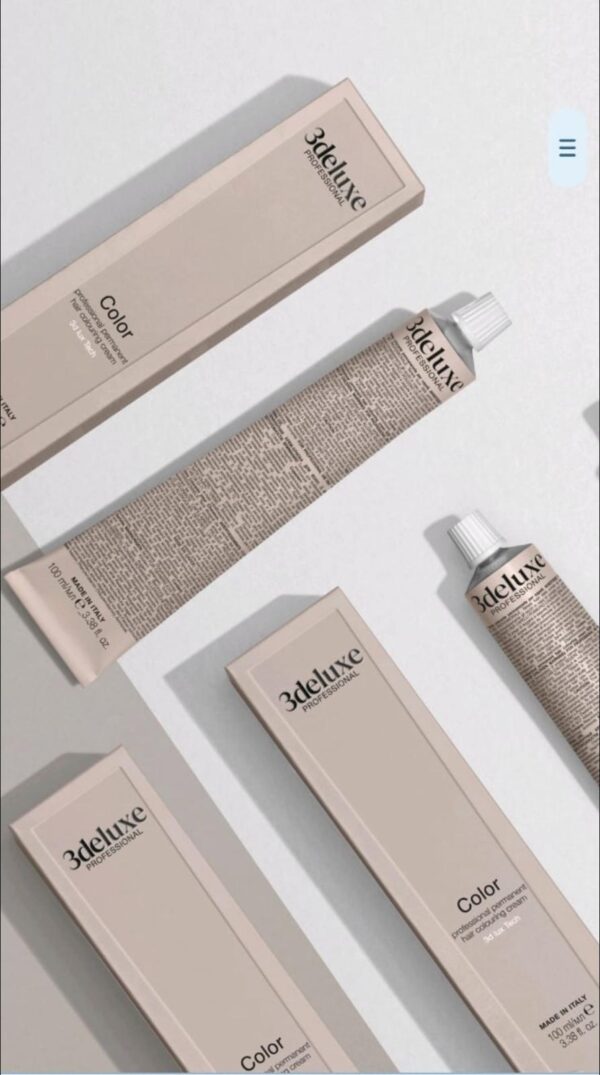 3DeLuXe Tech color cream -  **מבצע** 2 י"ח צבע 100 מ"ל תוצרת איטליה